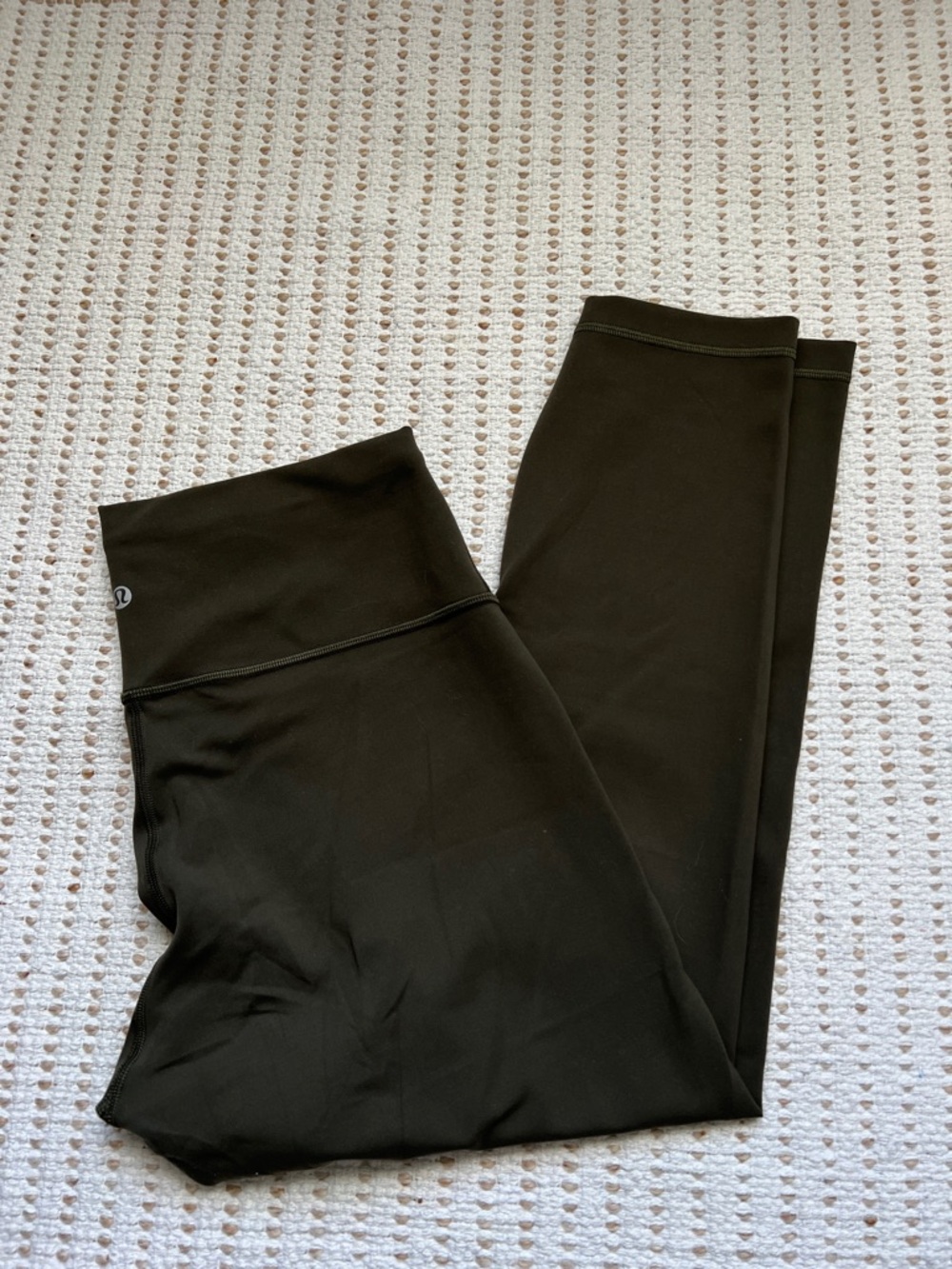 Lululemon Wunder Train Olive Green Leggings 23” Size 12